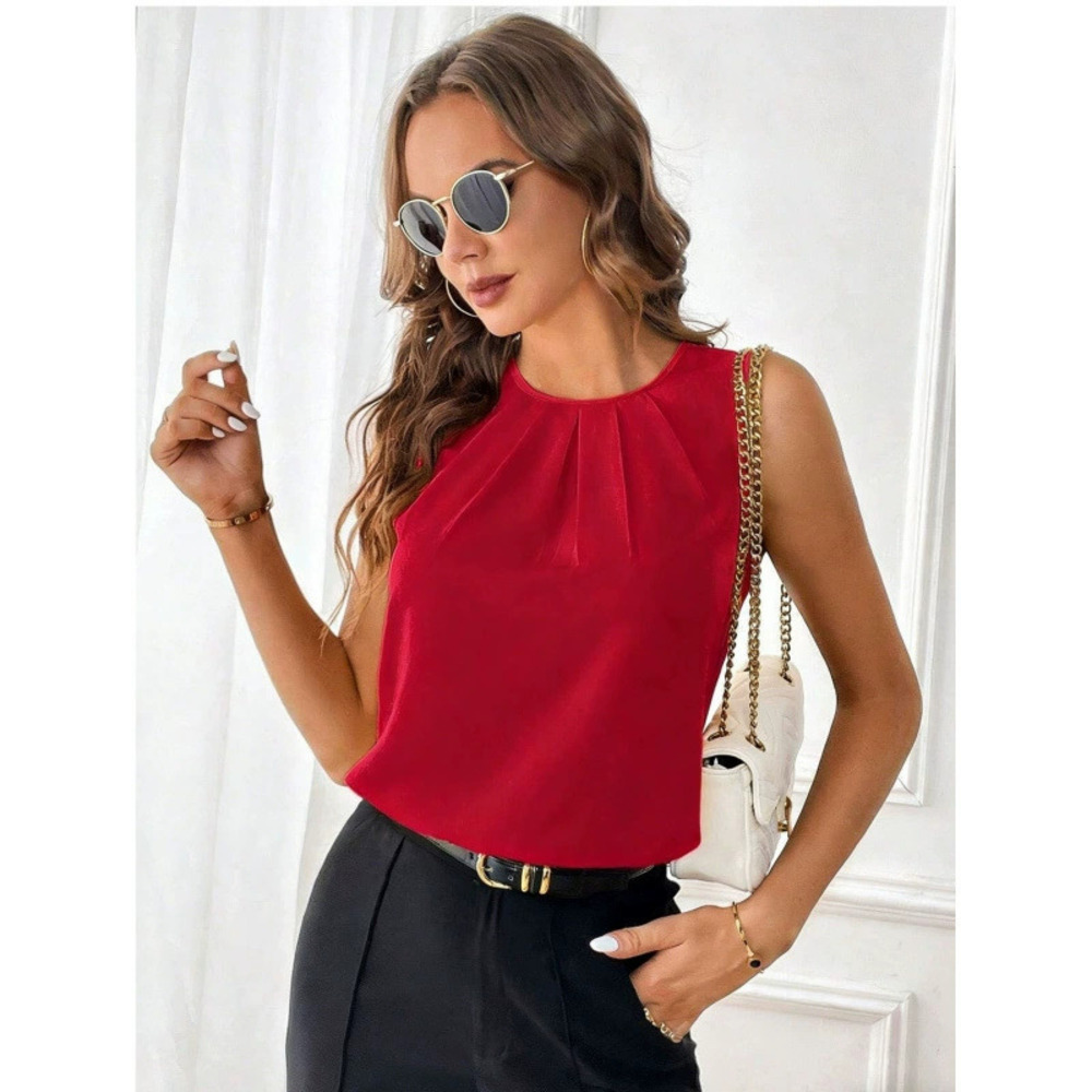 ZARA Sleeveless Elegant Office Blouse